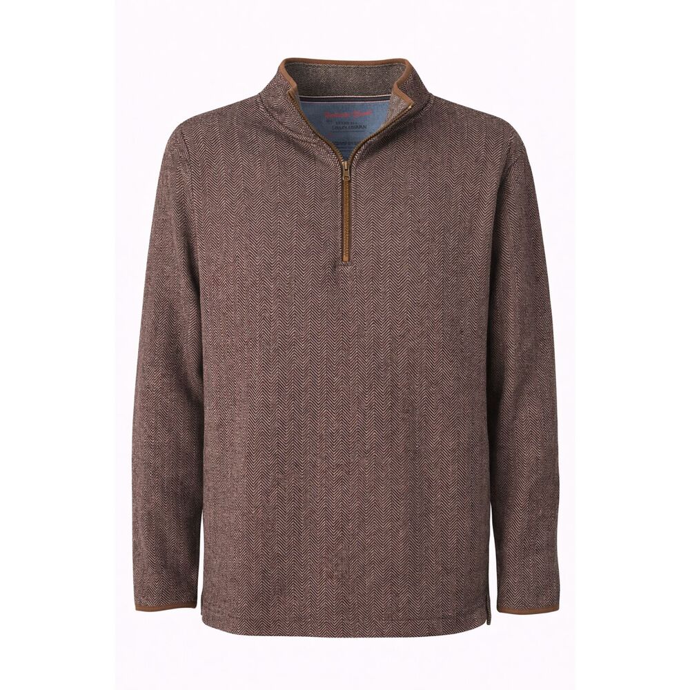Weatherproof Vintage Quarter Zip Pullover XXL Herringbone Fleece Sweatshirt